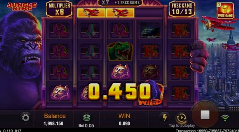 Play Jungle King in Colombia at 1Win Casino