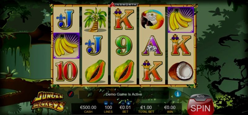 Play Jungle Monkeys by Ainsworthgame at 1Win Casino