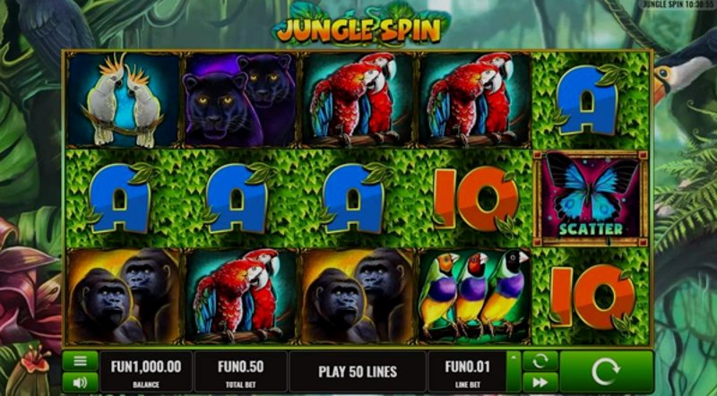 Play Jungle Spin by Platipus at 1Win Casino