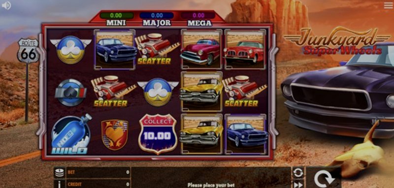 Play Junkyard Super Wheels by Crazy Bilions at 1Win Casino