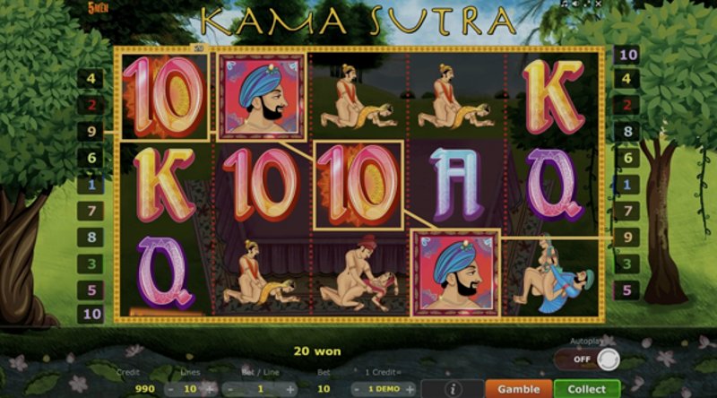 Play Kamasutra by 5 Men Gaming at 1Win Casino