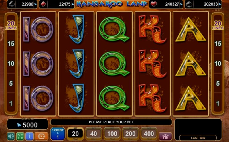 Play Kangaroo Land by Amusnet at 1Win Casino