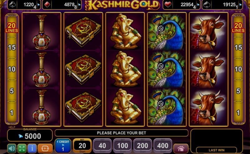 Play Kashmir Gold by Amusnet at 1Win Casino