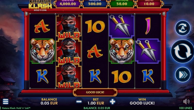 Play Katana by Novomatic at 1Win Casino