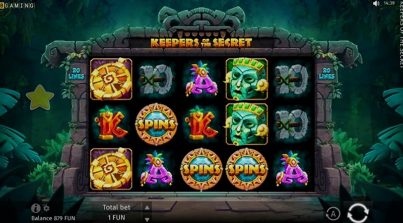 Play Keepers Of The Secret by Bgaming at 1Win Casino