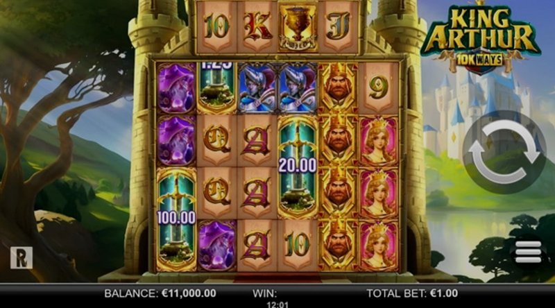 Play King Arthur 10K Ways by Yggdrasil at 1Win Casino