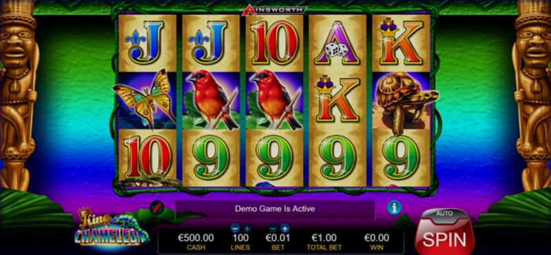 Play King Chameleon by Ainsworthgame at 1Win Casino