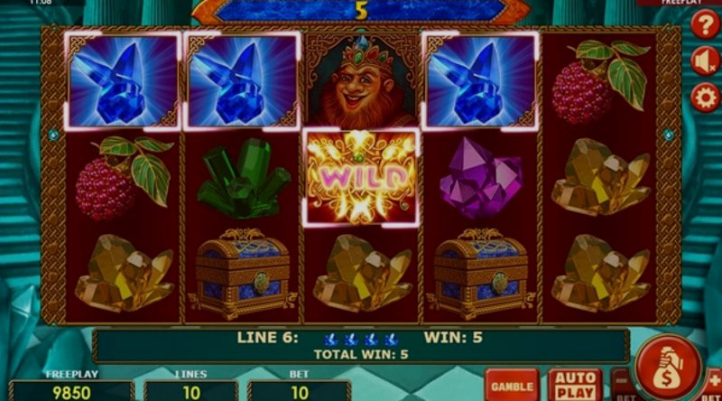 Play King of Dwarves by Amatic at 1Win Casino