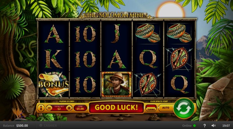 Play King Solomon Mines by Skywind at 1Win Casino