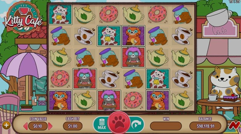 Play Kitty Cafe by Netgaming at 1Win Casino