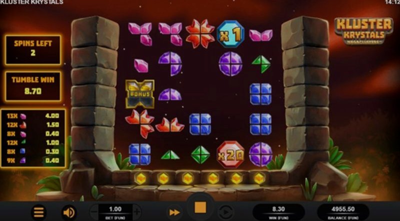 Play Kluster Krystals Megaclusters by Relax at 1Win Casino