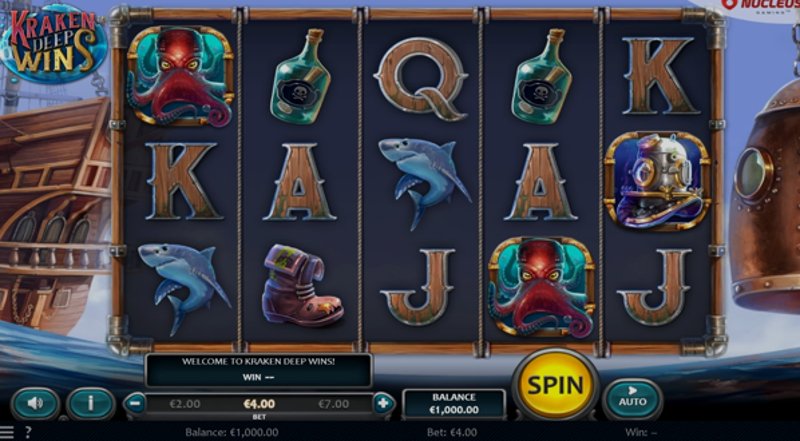 Play Kraken Deep Wins by Nucleus Gaming at 1Win Casino