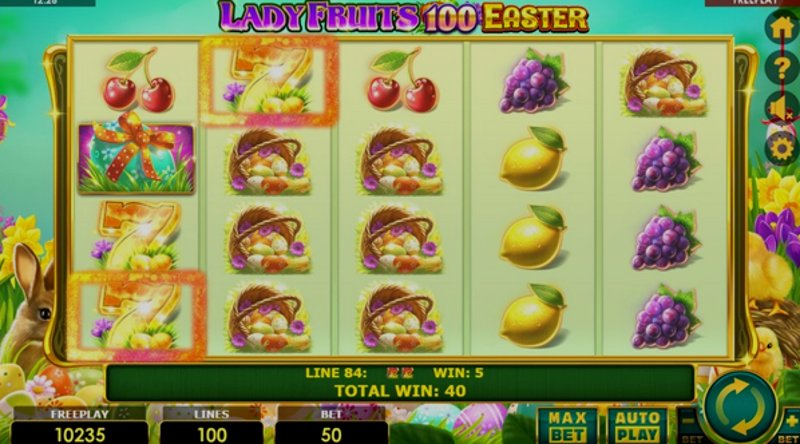 Play Lady Fruits 100 Easter by Amatic at 1Win Casino