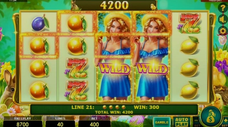 Play Lady Fruits 40 Easter by Amatic at 1Win Casino