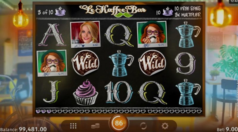 Play Le Kaffee Bar by Games Global at 1Win Casino