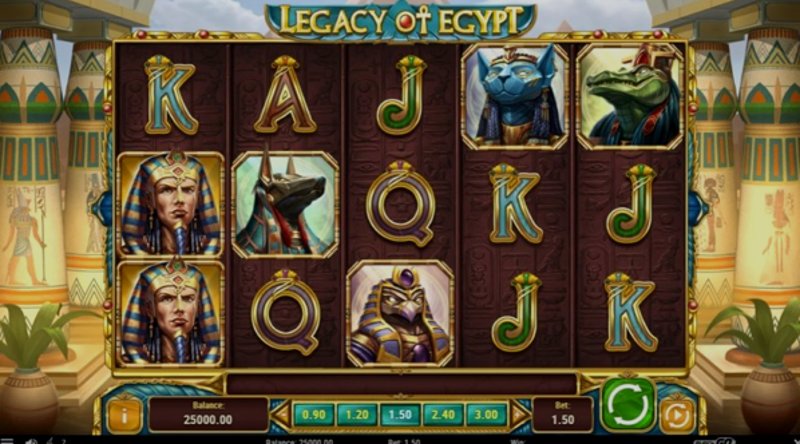 Play Legacy of Egypt by Playn Go at 1Win Casino