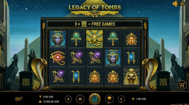 Play Legacy Of Tombs by Bf Games at 1Win Casino