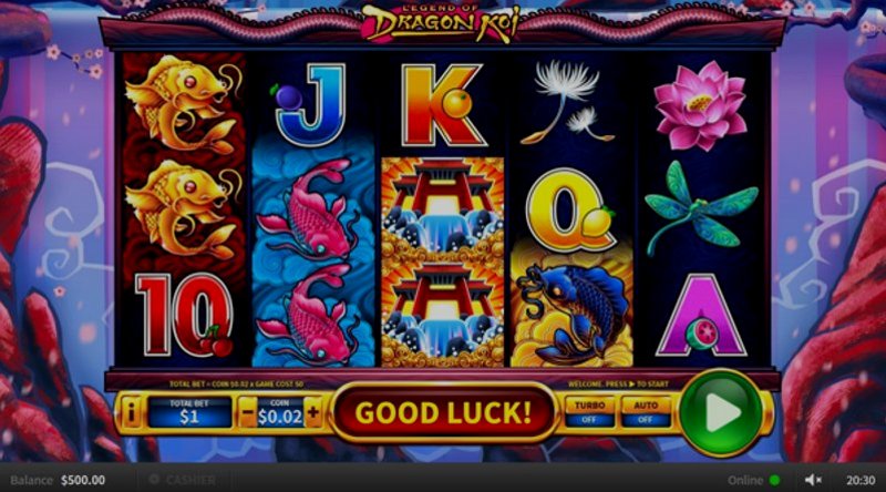 Play Dragon Koi by Cq9 at 1Win Casino