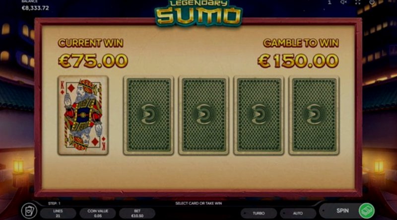 Play Legendary Sumo by Endorphina at 1Win Casino