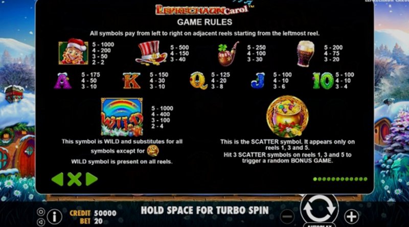 Play Leprechaun Carol by Pragmatic at 1Win Casino