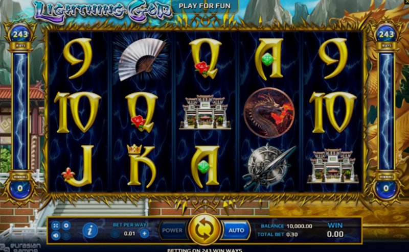 Play Lightning God by Eurasian Gaming at 1Win Casino