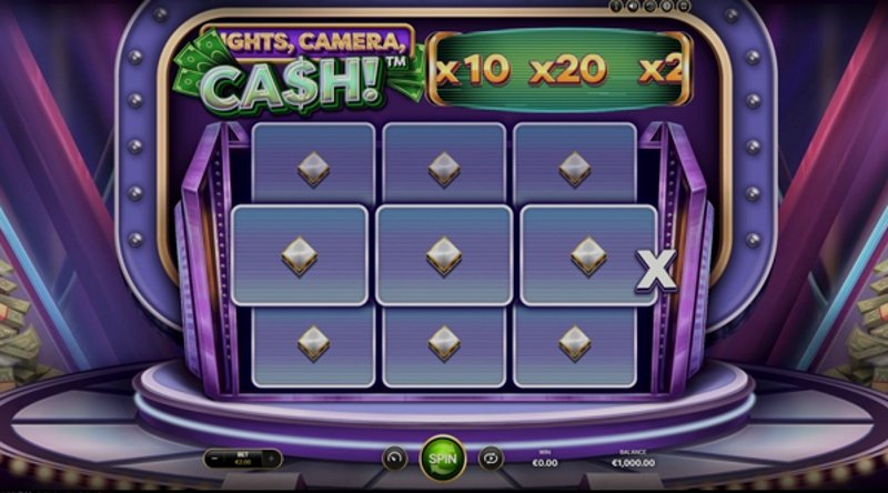 Play Lights, Camera, Cash! by Netent at 1Win Casino