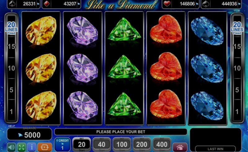 Play Like a Diamond by Amusnet Interactive at 1Win Casino