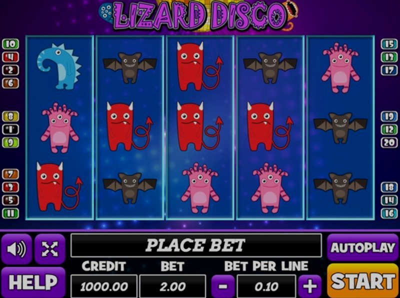 Play Lizard Disco by Play Pearls at 1Win Casino