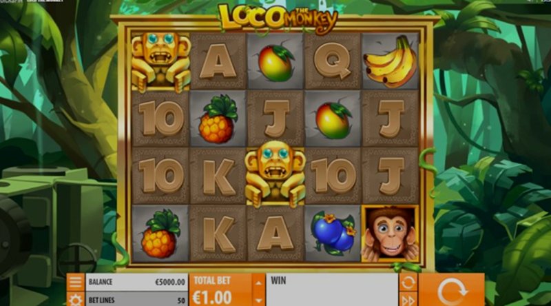 Play Loco the Monkey by Quickspin at 1Win Casino