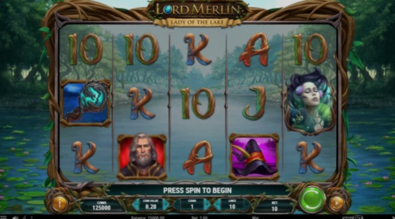 Play Lord Merlin and the Lady of the Lake by Playn Go at 1Win Casino