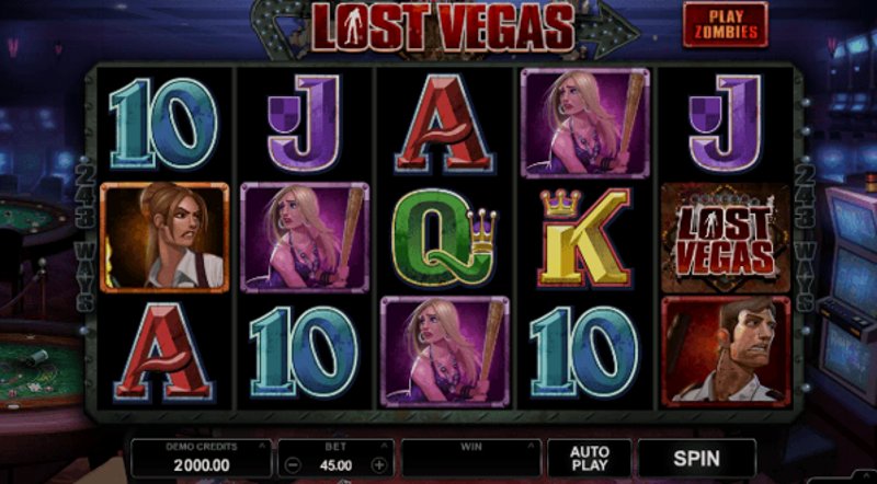 Play Lost Vegas by Microgaming at 1Win Casino