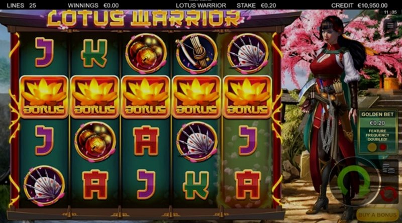 Play Lotus Warrior by Yggdrasil at 1Win Casino