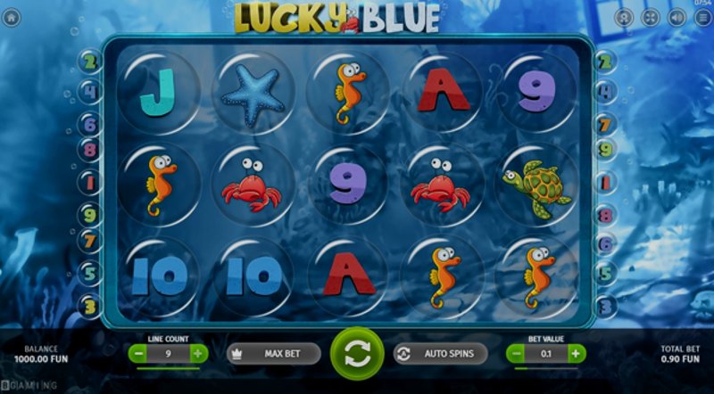 Play Lucky Blue by Bgaming at 1Win Casino