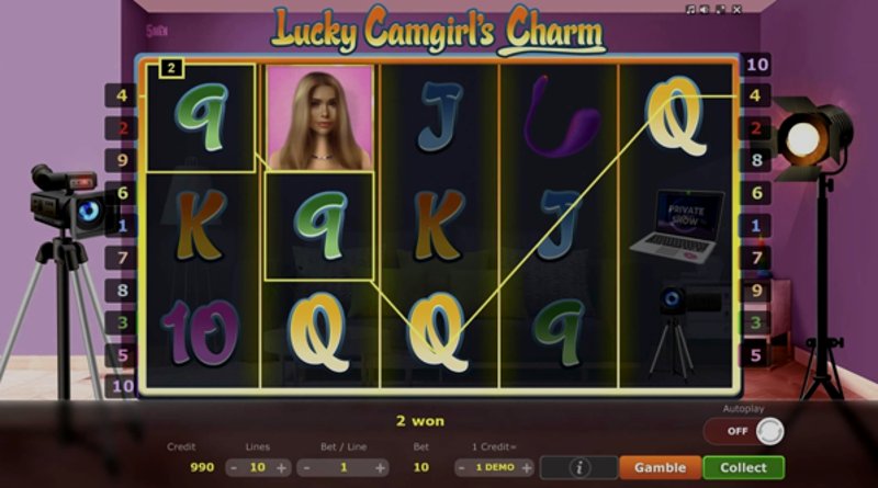 Play Lucky Camgirls Charm by 5 Men Gaming at 1Win Casino