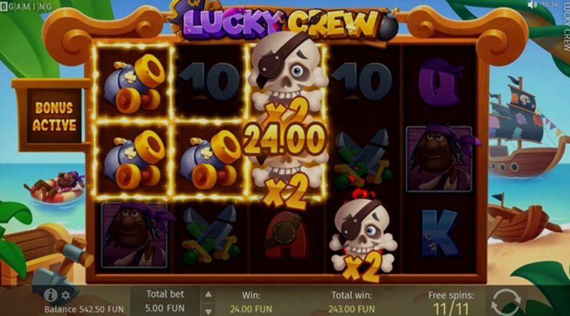 Play Lucky Crew by Bgaming at 1Win Casino