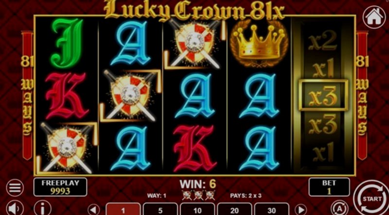 Play Lucky Crown 81x by 1spin4win at 1Win Casino