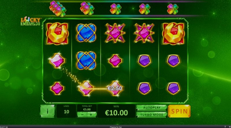 Play Lucky Emeralds by Playtech at 1Win Casino