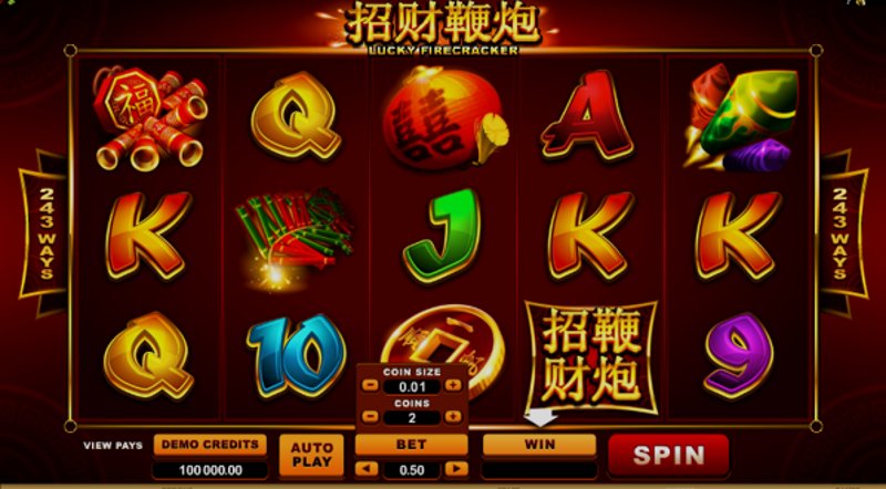 Play Lucky Firecracker by Microgaming at 1Win Casino