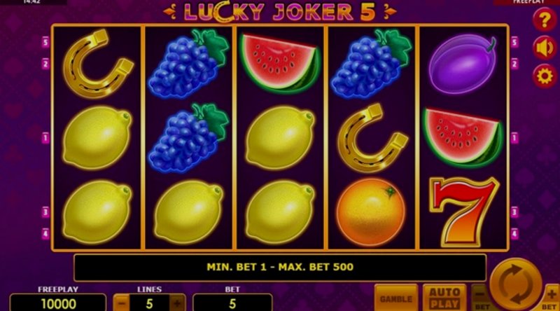 Play Joker 5 by Synot at 1Win Casino