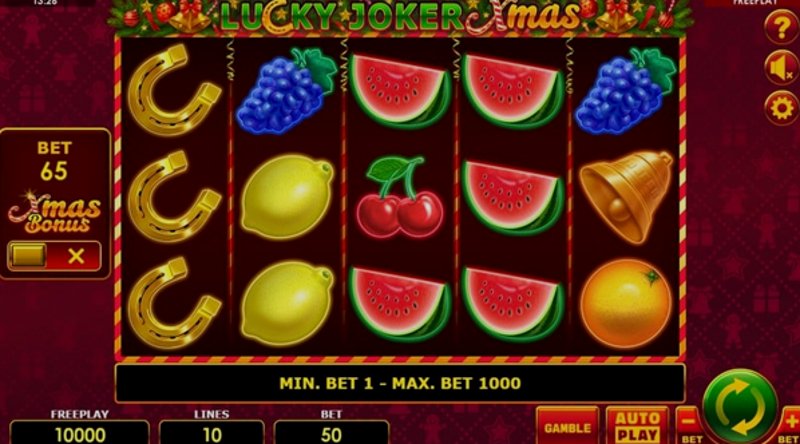 Play Lucky Joker Xmas by Amatic at 1Win Casino