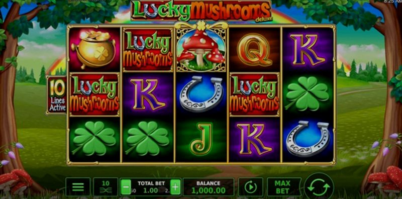 Play Lucky Mushrooms Deluxe by Stakelogic at 1Win Casino