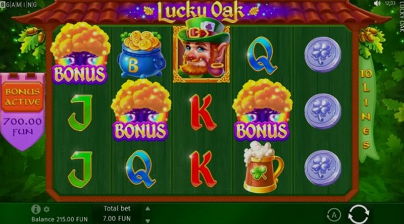 Play Lucky Oak by Bgaming at 1Win Casino