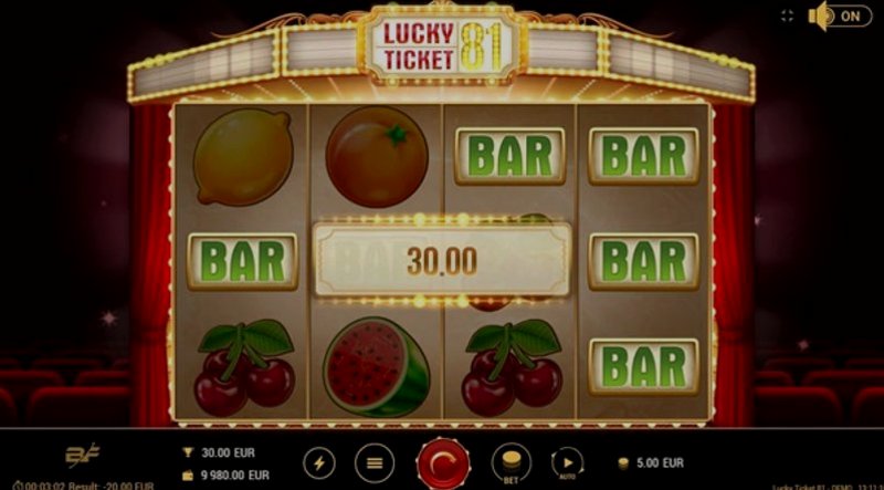 Play Lucky Ticket 81 by Bf Games at 1Win Casino