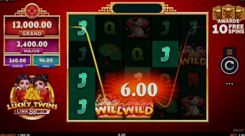 Play Lucky Twins by Microgaming at 1Win Casino