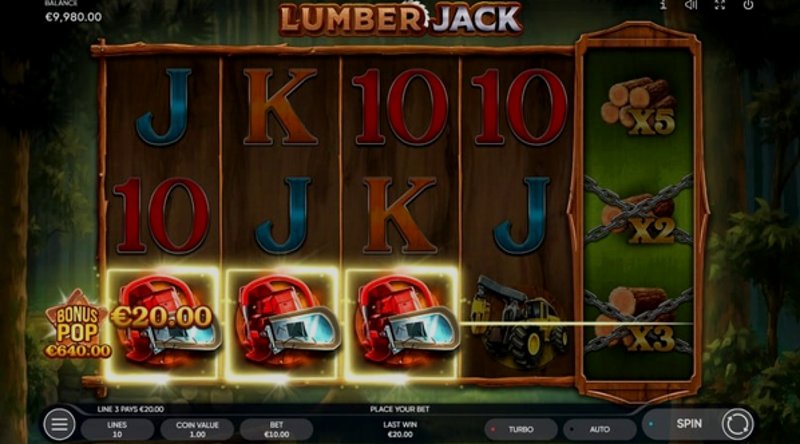 Play Lumber Jack by Endorphina at 1Win Casino