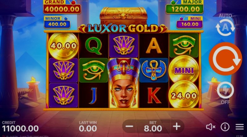 Play Luxor Gold: Hold and Win by Playson at 1Win Casino