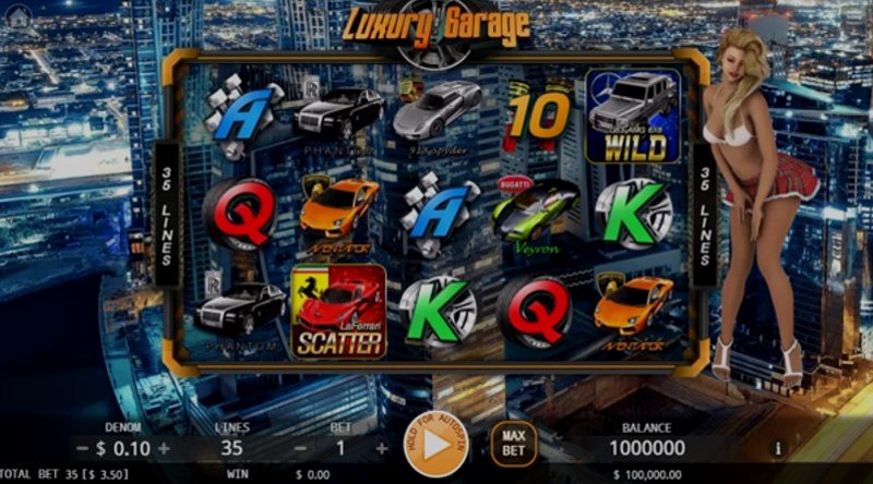 Play Luxury Garage by Kaga at 1Win Casino