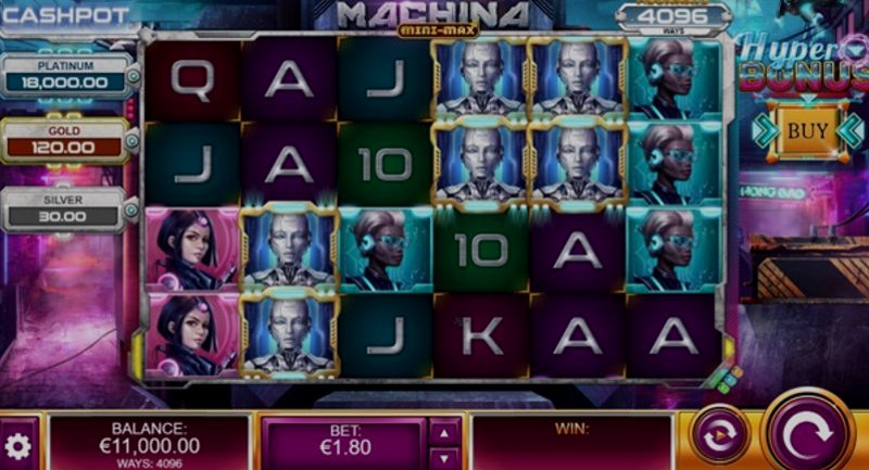 Play Machina Megaways by Kalamba at 1Win Casino