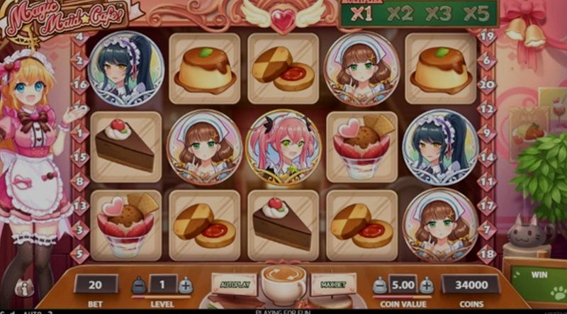 Play Magic Maid Cafe by Netent at 1Win Casino