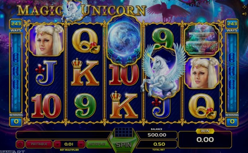 Play Magic Unicorn by Gameart at 1Win Casino